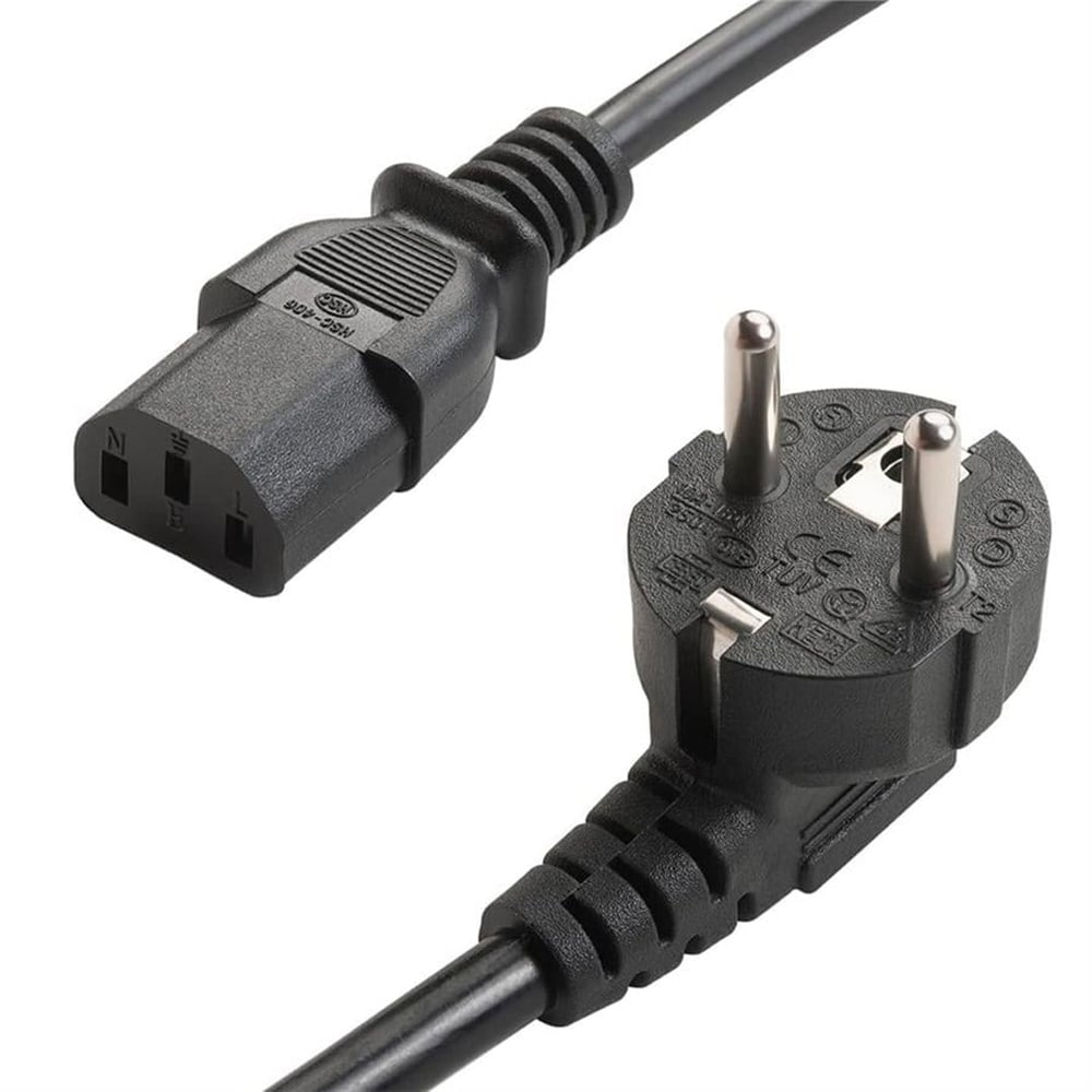 POWERMASTER PM-568 1.5 METRE PC POWER GÜÇ KABLOSU 3X1MM IEC-60320 C13 (DİŞİ) - SCHUKO/TİP F (ERKEK) FİŞ UÇLU