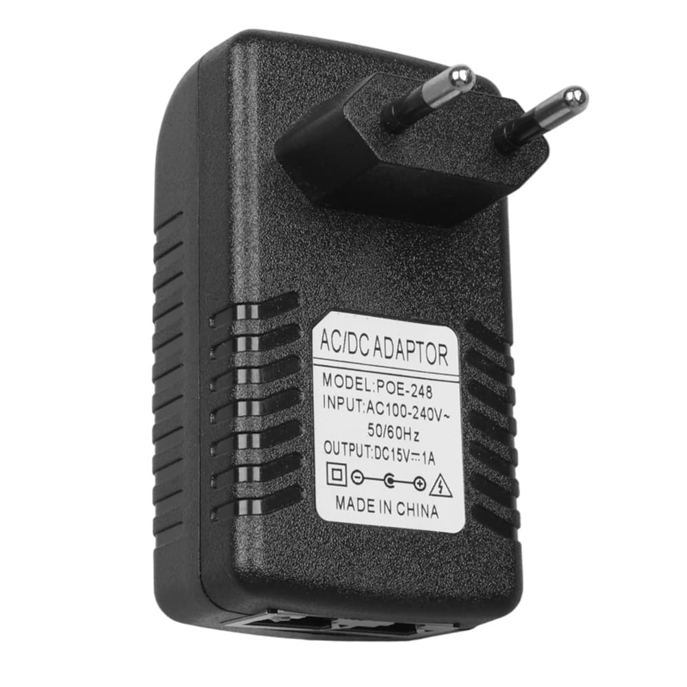 POWERMASTER POE-248 15 VOLT 1 AMPER 1 LAN + 1 POE PRİZ TİP ADAPTÖR