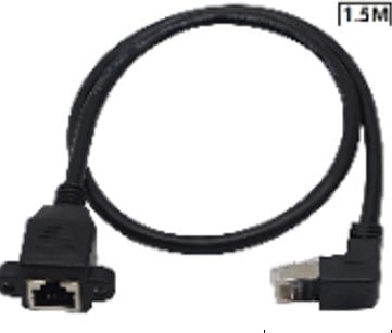 POWERMASTER RJ45 ERKEK/DİŞİ 90° AÇILI 1.5 METRE ETHNERNET UZATMA KABLOSU