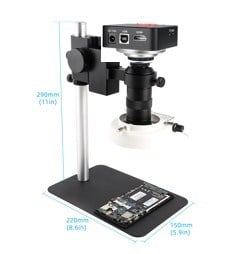 POWERMASTER SM130X-XHU4011 4K 60MP 130X BÜYÜTME SONY SENSÖRLÜ STANDLI DİJİTAL MİKROSKOP SETİ
