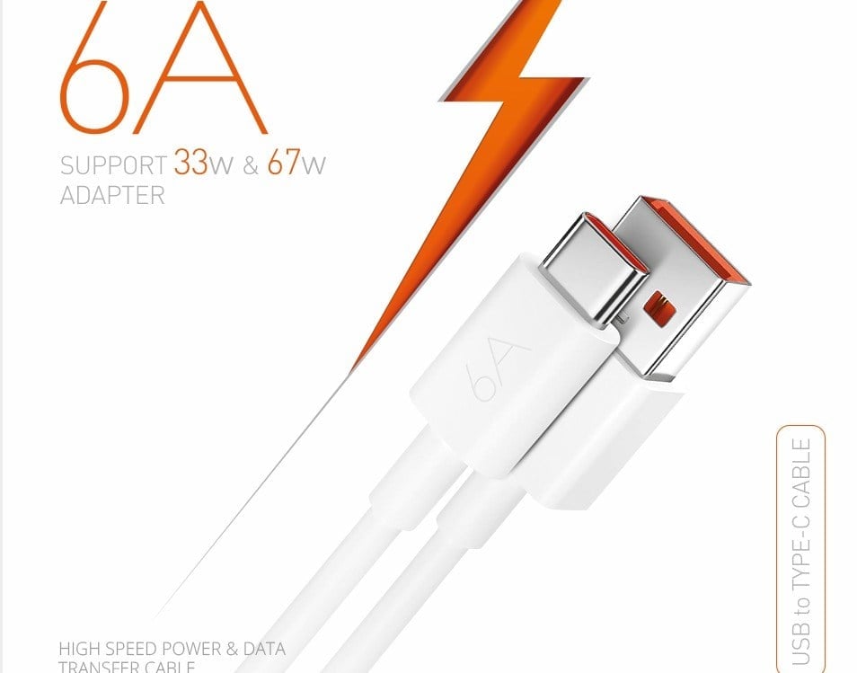 POWERWAY 6A USB TO TYPE-C KABLO