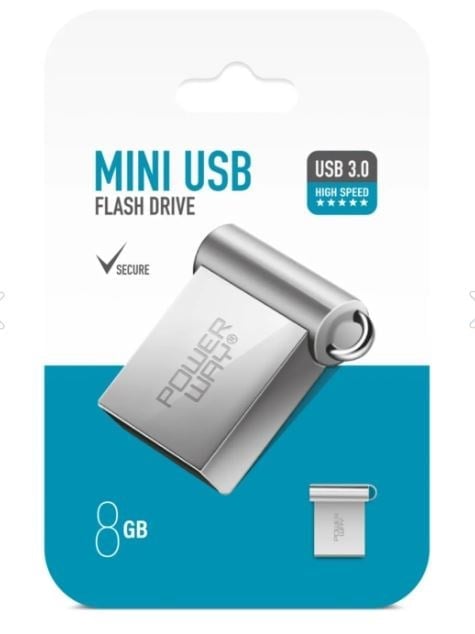POWERWAY 8G USB 3.1 MINI FLASH BELLEK