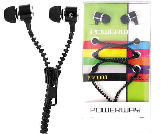 POWERWAY PW-1000 FERMUARLI MİKROFONLU KULAK İÇİ KULAKLIK