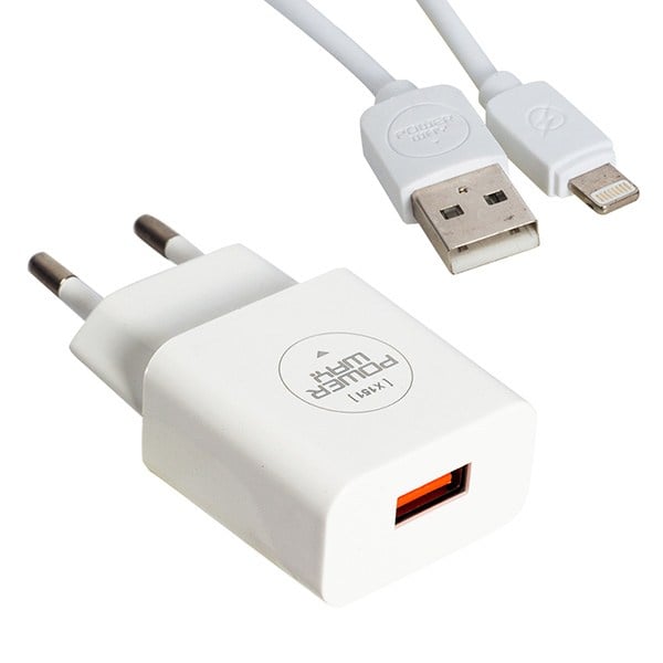 POWERWAY X-151 IOS IPHONE SERİSİ 2 AMPER ŞARJ ALETİ + KABLO