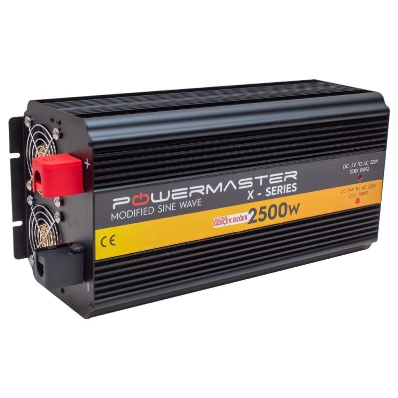 Powermaster 12-220V 12 Volt 2500 Watt Modified Sinus İnverter PWR2500-12