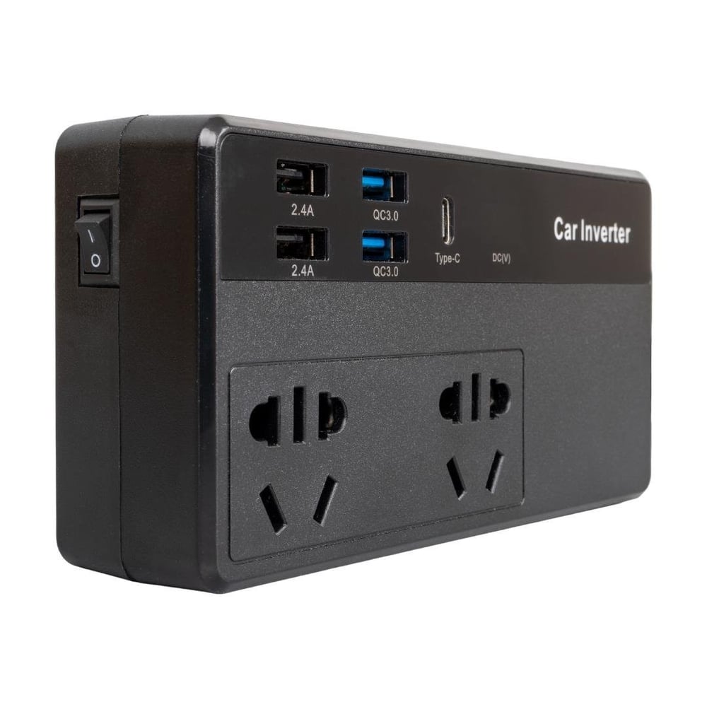 Powermaster CZ02/12V-24V 12-24 Volt 200 Watt 4 Usb + Type-C Girişli Araç Power İnverter