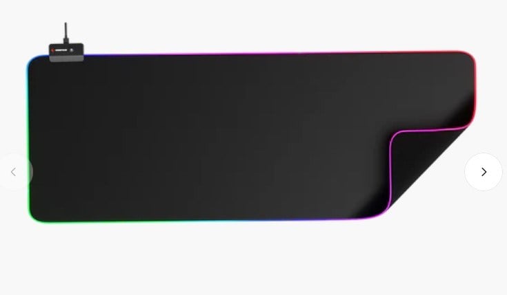RAMPAGE BLITZ MP-24 XL 30X80 CM RGB LEDLİ GAMING OYUNCU SİYAH MOUSE PAD