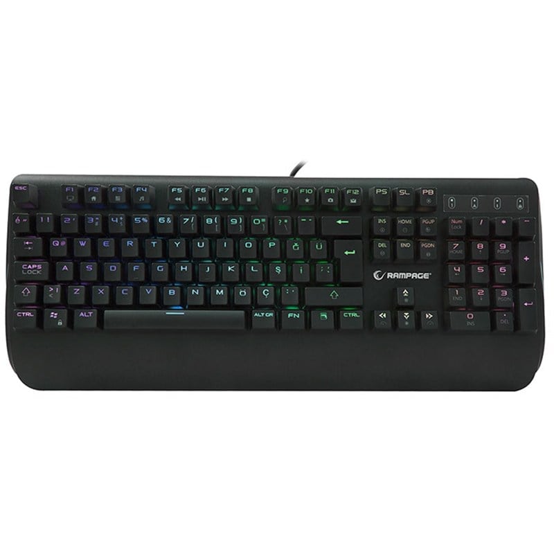 RAMPAGE KB-R90 ORION RGB VERSİYON USB BLUE SWITCH GAMING OYUNCU MEKANİK KLAVYE