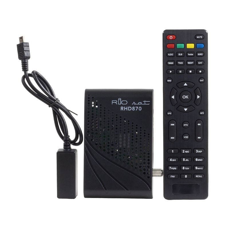 RİOSAT RHD-870 HD TKGS'Lİ DISPLAY'Lİ SUN PLUS İŞLEMCİ ÇİFT USB'Lİ MİNİ UYDU ALICISI