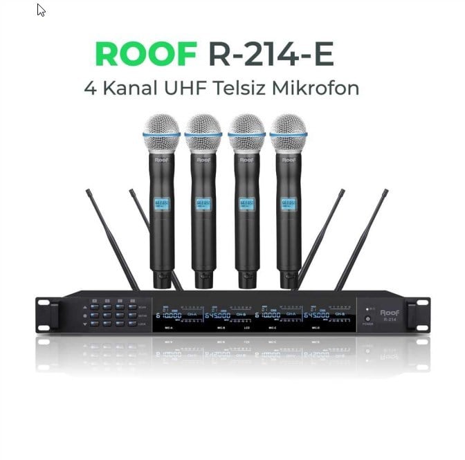 ROOF R-214-E UHF TELSİZ MİKROFON