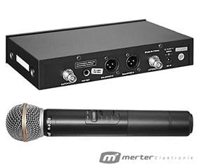 ROOF R-820 1 EL + 1 YAKA 2 KANAL UHF TELSİZ MİKROFON