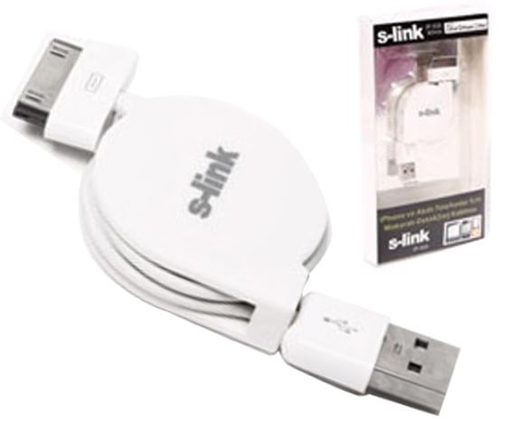 S-LINK IP-555 IPHONE/IPOD/IPOD DATA+MAKARALI ŞARJ KABLO
