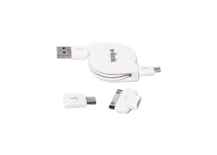 S-LINK IP-560 IPHONE/IPOD/IPOD DATA+MİKRO 5PİN MAKARALI ŞARJ KABLO