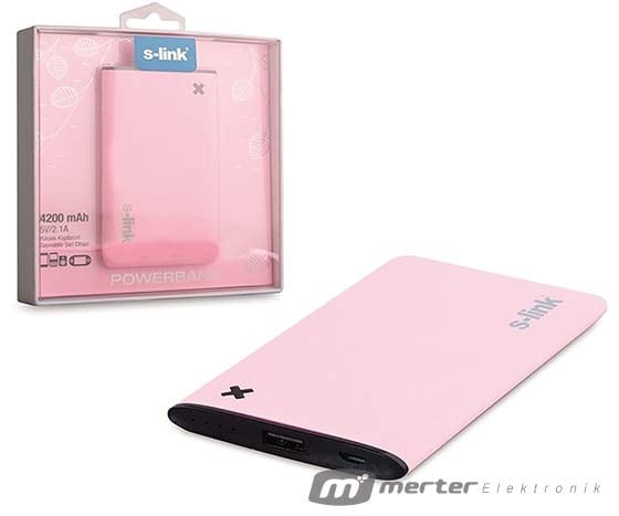 S-LINK IP-M42 4200 MAH PEMBE POWERBANK