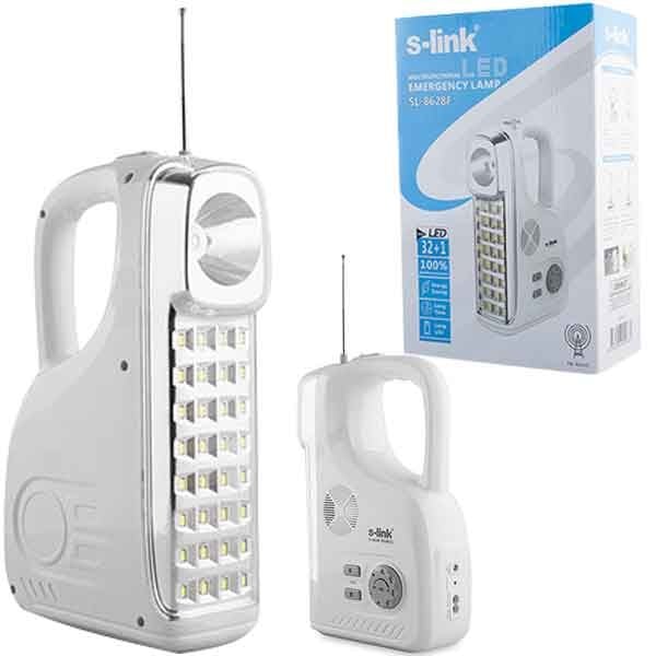 S-LINK SL-8628F 1+32 LEDLİ RADYOLU IŞILDAK