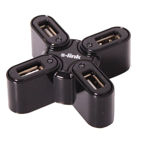 S-LINK SL-H402 SİYAH 4 PORT USB 2.0 HUB