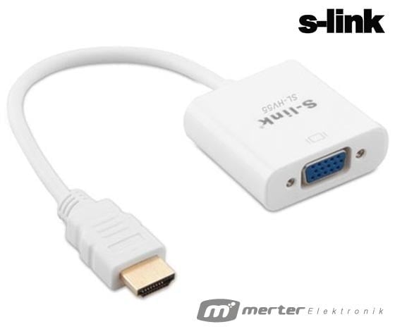 S-LINK SL-HV55 HDMI TO VGA ÇEVİRİCİ