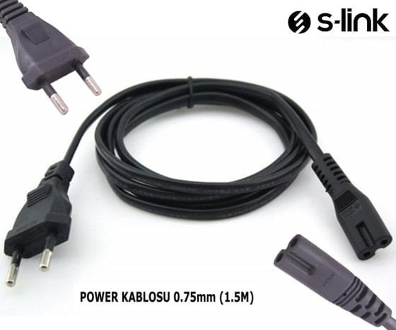 S-LINK SL-TP545 0.75MM 1.5 METRE TEYP POWER KABLOSU