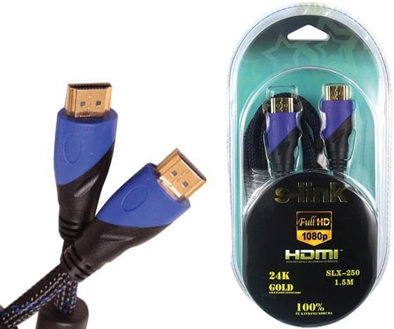 S-LINK SLX-250 1.4V 1.5 METRE HDMI KABLO