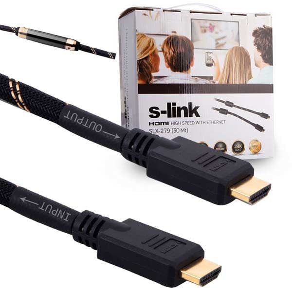S-LINK SLX-279 1.4V 30 METRE ALTIN UÇLU HDMI KABLO