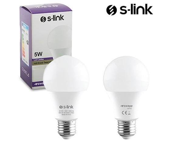 S-LINK SWAPP SW-5W 240V/60HZ 5 WATT 240-270 LÜMEN BEYAZ LED AMPUL