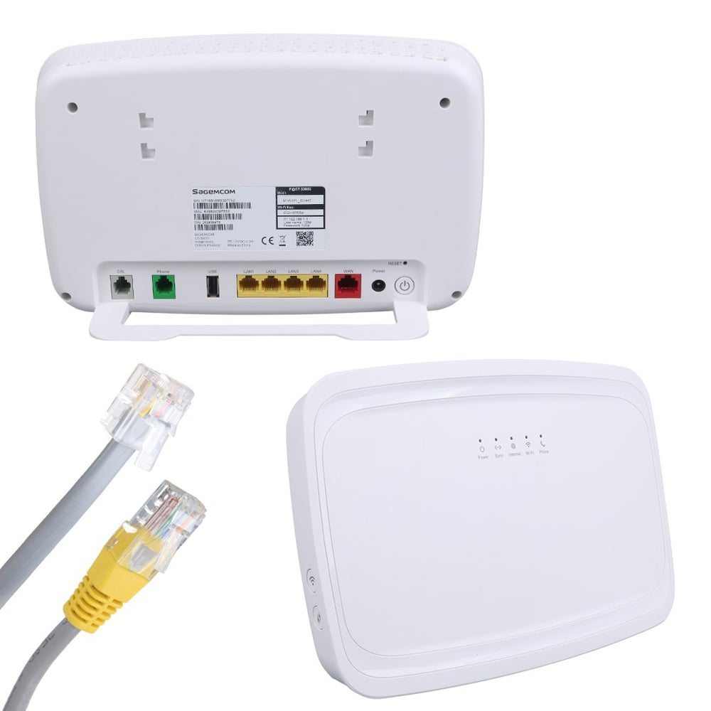 SAGEMCOM FAST 5366S AC1750 WİFİ 5 2.4GHZ 5GHZ DUALBAND 4 PORT VDSL WAN GİGABİT VOIP KABLOSUZ MODEM