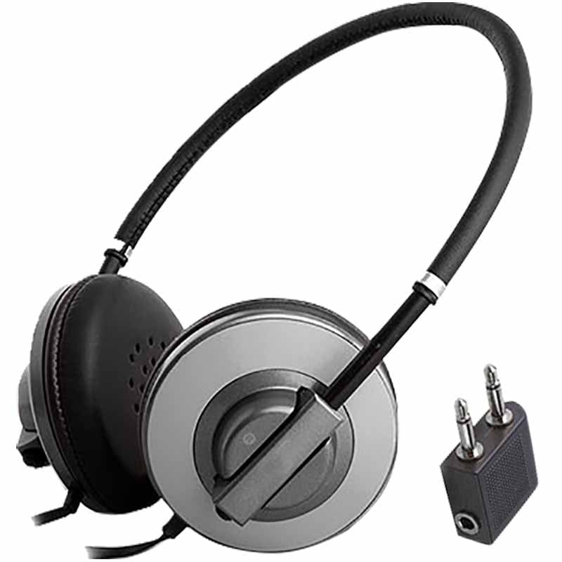 SILVERCREST 3.5 MM STEREO KABLOLU SİYAH KULAKLIK (120 CM KABLO UZUNLUK*UÇAKLAR İÇİN UYGUN)