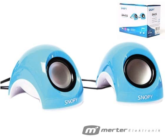 SNOPY SN-818 MAVİ USB SPEAKER - HOPARLÖR