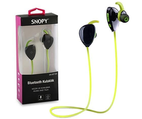 SNOPY SN-BT130 MOBİL TELEFON UYUMLU BLUETOOTH KULAK İÇİ MİKROFONLU KULAKLIK