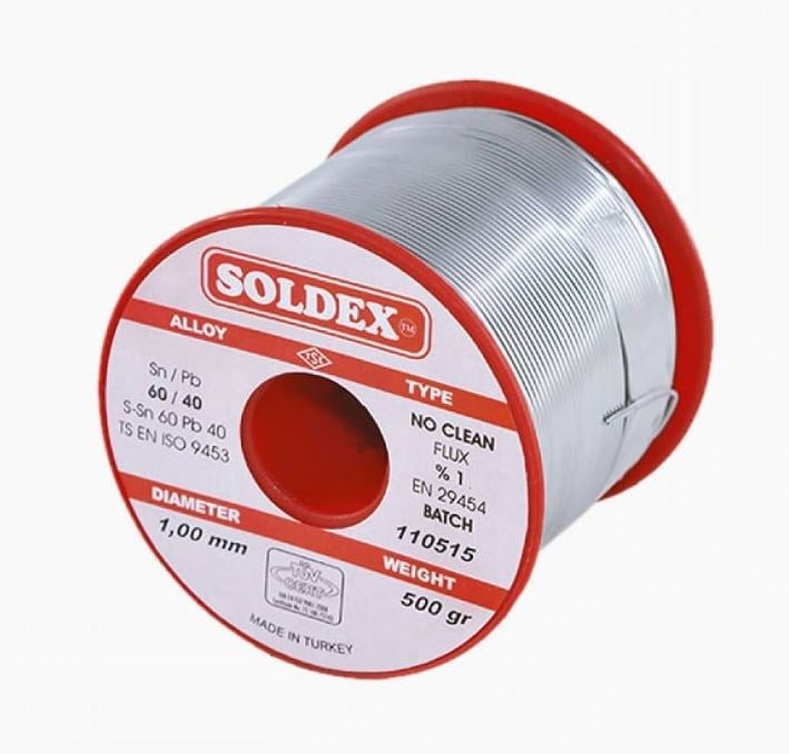 SOLDEX 1MM 500 GRAM KALIN LEHİM SN60/PB40 NO CLEAN