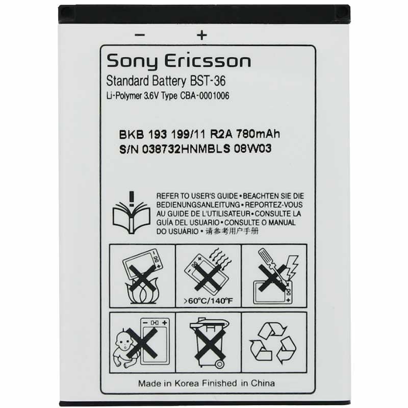 SONY ERICSON BST-36 TELEFON BATARYASI