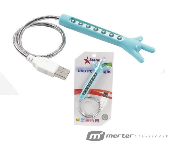 STARMAX SM-9002 MAVİ 5 WATT USB PC LED IŞIK
