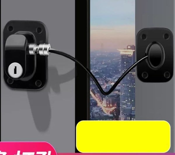 SUNUP ANAHTARLI HALATLI CAM KAPI KİLİDİ - CAM PENCERE ÇOCUK KİLİDİ