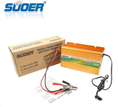 SUOER MA-2430A 24 VOLT - 30 AMPER AKILLI AKÜ ŞARJ CİHAZI