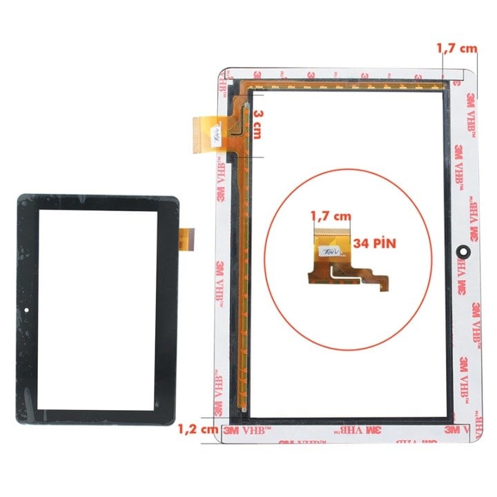 TABLET DOKUNMATİK EKRAN (TPPSU C0029_A7)  7 '' VESTEL V70