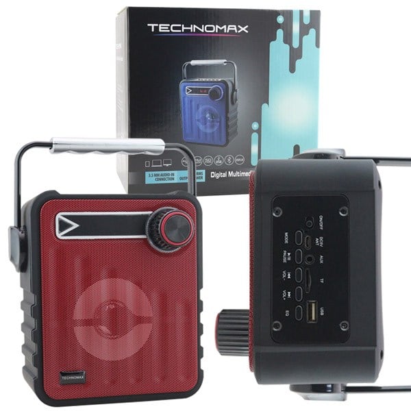 TECHNOMAX TM-2033 USB+SD+FM+BLUETOOTH DESTEKLİ TAŞINABİLİR SPEAKER - HOPARLÖR