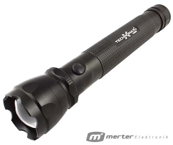 TECHNOMAX TM-8009 ŞARJLI METAL EL FENERİ
