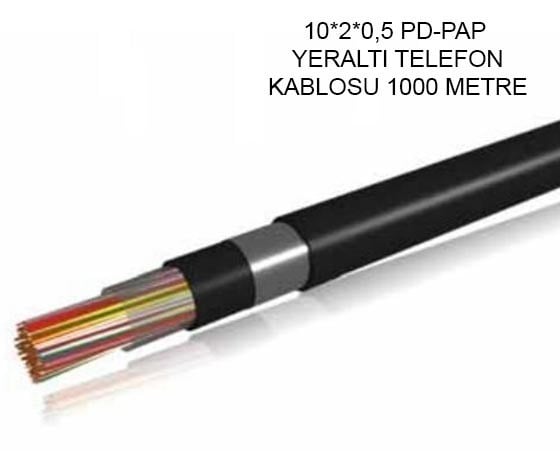 TELEFON KABLOSU 10*2*0.5 PD-PAP YERALTI (1000 METRE)