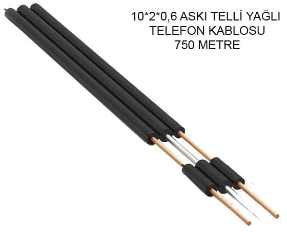 TELEFON KABLOSU 10*2*0.6 ASKI TELLİ YAĞLI (750 METRE)