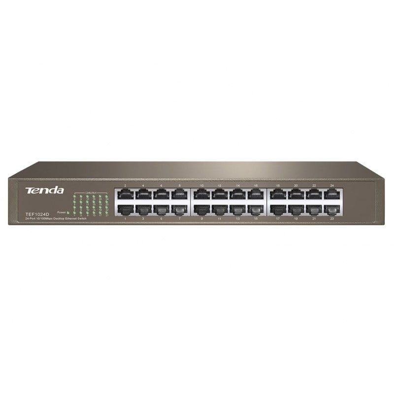 TENDA TEF1024D 24 PORT 10/100 MBPS RACKMOUNT SWITCH
