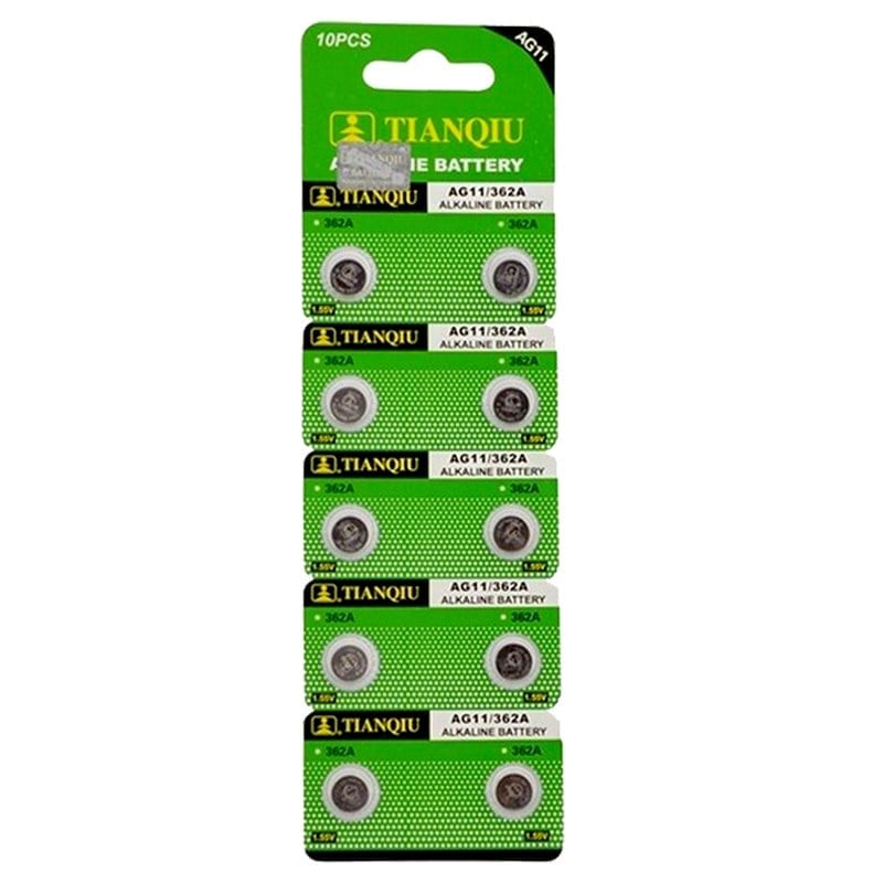 TIANQIU AG-11 ALKALİN LR721H/362A DÜĞME PİL (10'LU PAKET)*OXFORD
