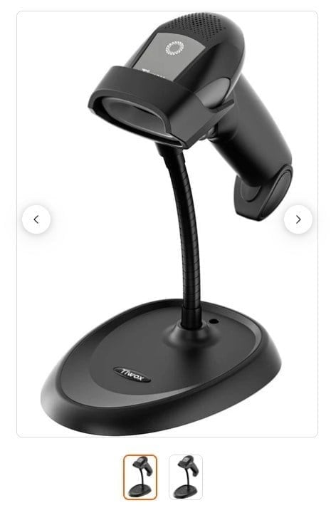 TIWOX VS-333 1D LAZER KABLOLU USB BARKOD OKUYUCU + STAND