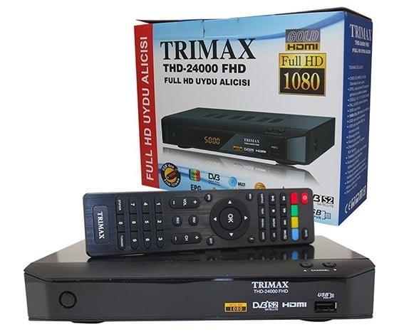 TRIMAX THD-24000 DVB-S/S2 USB 5000 KANAL KASALI FULL HD UYDU ALICISI