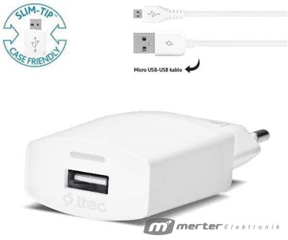 TTEC COMPACT SAMSUNG ŞARJ ALETİ (1 AMPER)(2SCC752B)