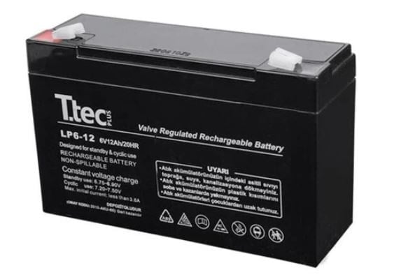 TTEC LP6-12 6 VOLT - 12 AMPER AKÜ (150 X 50 X 94 MM)