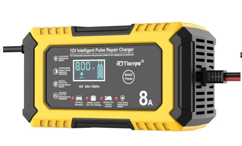UCOMEN UC-C120801A 12V 8A 110W SARI LIFEPO4 - KURŞUN ASİT DİJİTAL EKRAN AKÜ ŞARJ CİHAZI