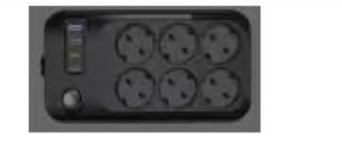 VEA VE-29437 10 AMPER 2500 WATT 2 USB+TYPE-C 2 METRE KABLOLU ÇOCUK KORUMALI 6'LI GRUP PRİZ
