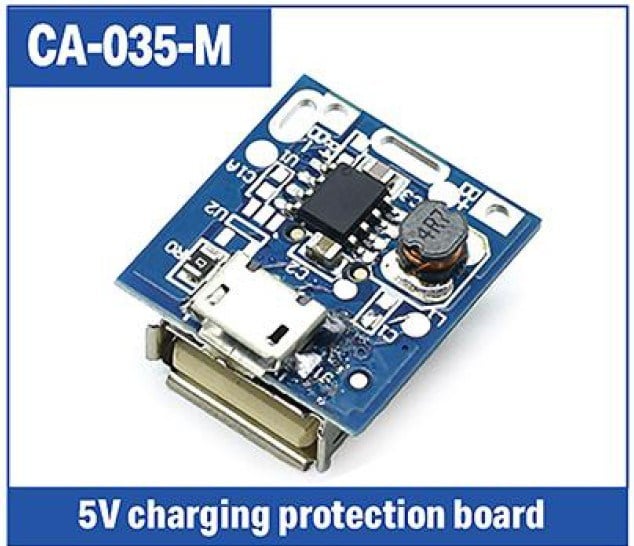 WEKO CA-035-M 5V MİKRO USB GİRİŞ USB ÇIKIŞ UNIVERSAL LİTYUM PİL ŞARJ KORUMA KONTROL MODÜLÜ