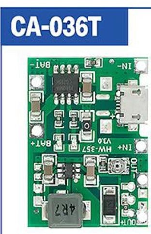 WEKO CA-036T MİKRO-USB GİRİŞLİ UNIVERSAL LİTYUM PİL ŞARJ KARTI ŞARJ KONTROL MODÜLÜ KONVERTÖR