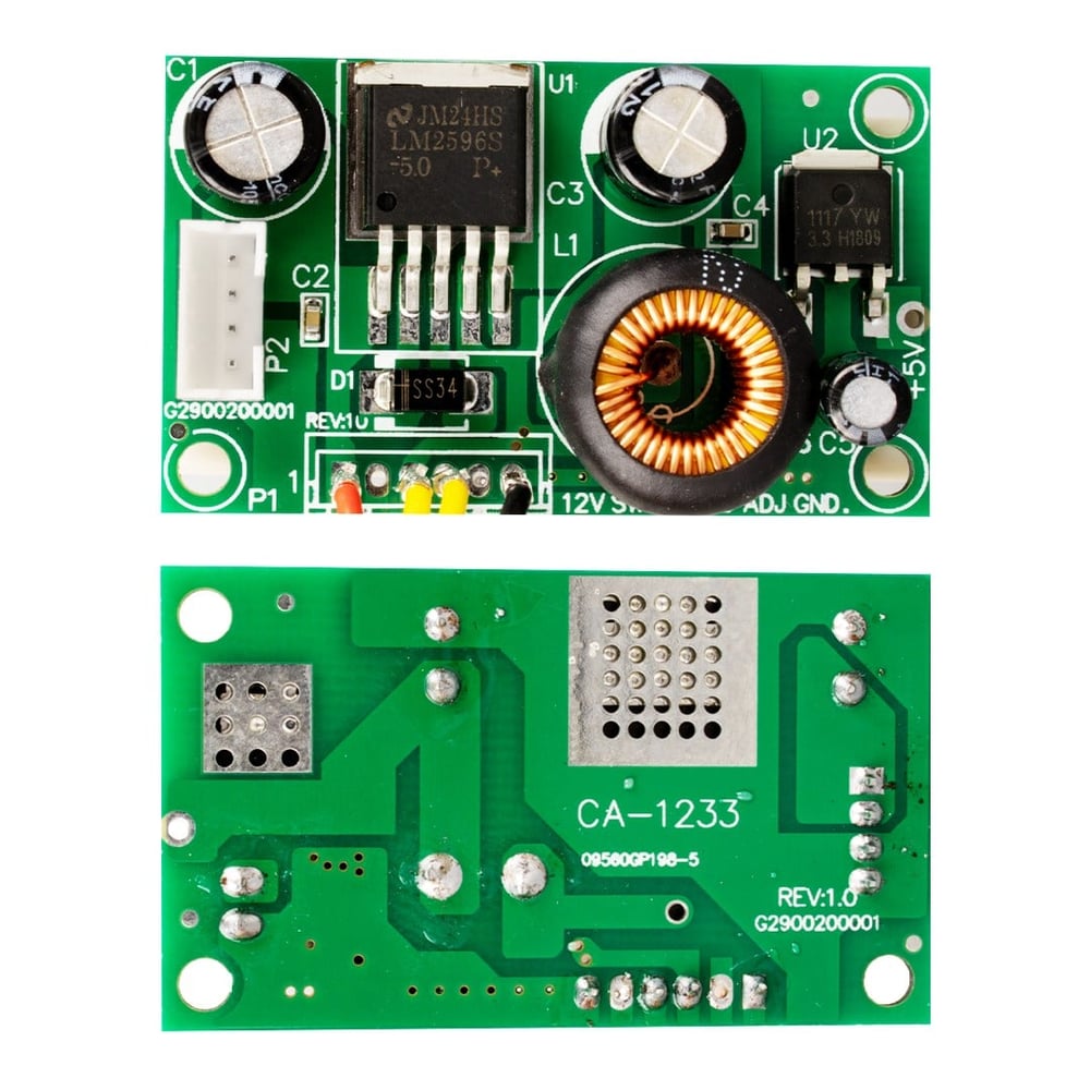 WEKO CA-1233 LCD LED POWER SUPPLY KABLOLU MODÜL 12 VOLT TO 5 VOLT TO 3.3 VOLT 3 AMPER